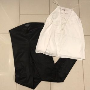 Vince Leather Pants M